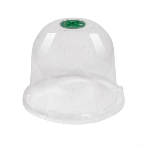 Stück Transparente Pflanzenhaube aus PET mit Lüftung – für Mini Gewächshaus für Pflanzen als Anzuchthaube mit Feuchtigkeitsregler zum Schutz von Keimlingen und Saatgut – Bild 10