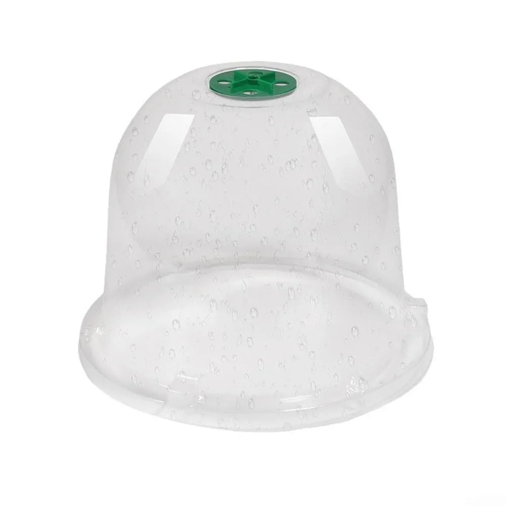 Transparente Pflanzenhaube 5er Set aus Dickem PET Material, für Mini Gewächshaus für Töpfe mit Drehbaren Luftschlitzen, Verstellbare Anzuchthaube zum Schutz von Keimlingen und Stecklingen - Bild 1