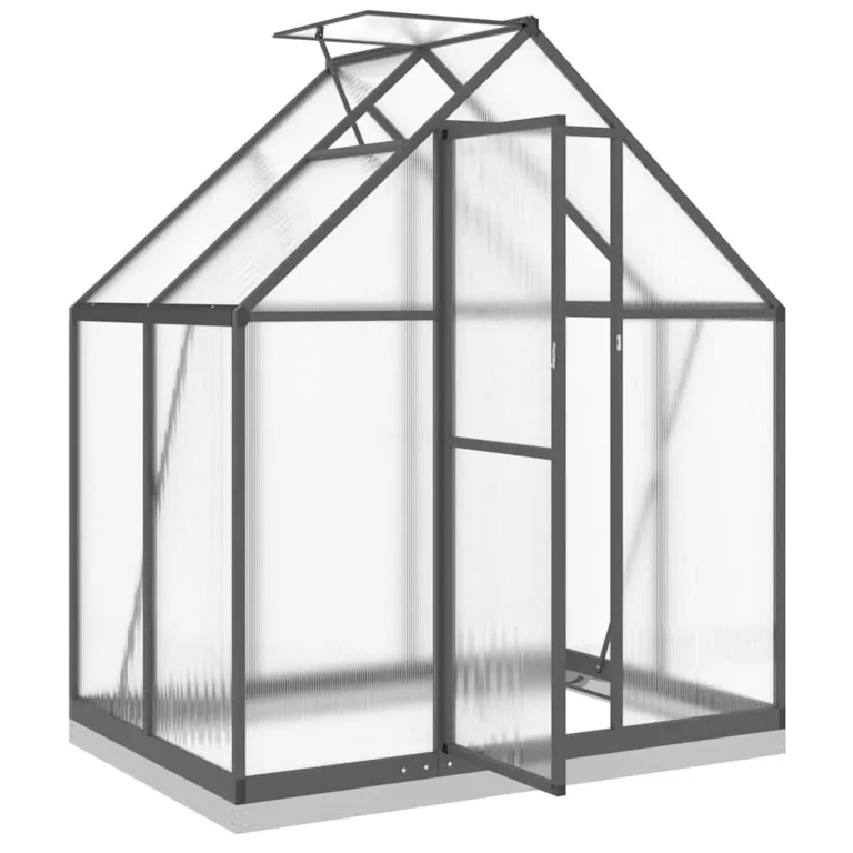 Gewächshaus Alu 169x114x202 cm – witterungsbeständig, mit verzinktem Stahl-Fundamentrahmen und 5-Fach verstellbarem Lüftungsfenster, für Gartenanfänger – Bild 6